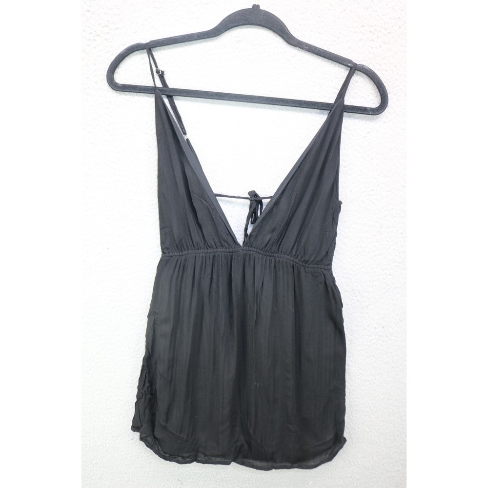 Tobi Black Babydoll Backless Strappy Top-Size S/P-Goth-Witchy-Viscose-Sexy